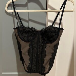 Urban Outfitters Black Corset Top